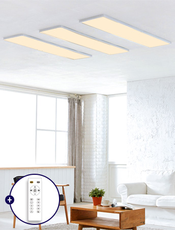 LED 바론 면조명 리모컨 거실등 150WKS인증/2년무상AS/밝기조절/색변환 led엣지등 엣지슬림 평판엣지등