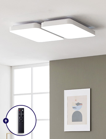 LED 루미스 리모컨 거실등 120W(삼성LED/밝기조절/타이머기능) 거실led등 거실조명등 거실인테리어등