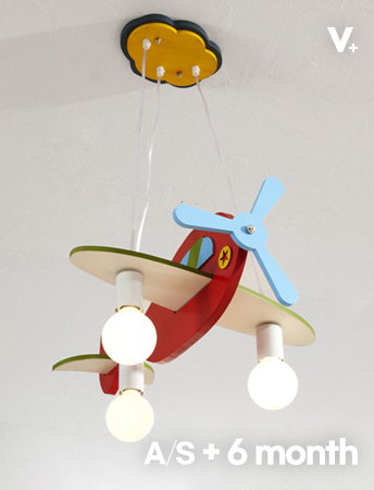 파스텔 비행기 3등 키즈조명성장하는 아이를 위한 키즈조명 아이방조명 인테리어방등 led방등