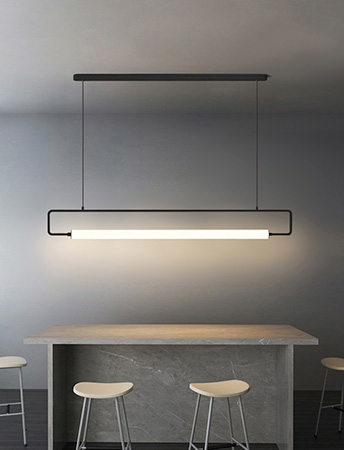 LED 헨느 인테리어조명 40W 블랙,골드 컬러/트렌디한 라인 디자인  식탁등 팬던트조명 카페조명